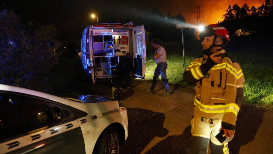 Large Fire Near Gijón Forces Evacuations as Flames Spread Rapidly