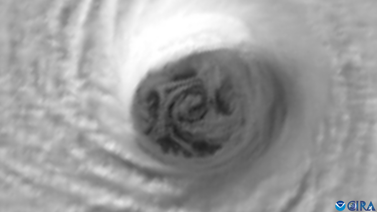 Satellite Images Capture Mesovortices of Hurricane Melissa in the Caribbean