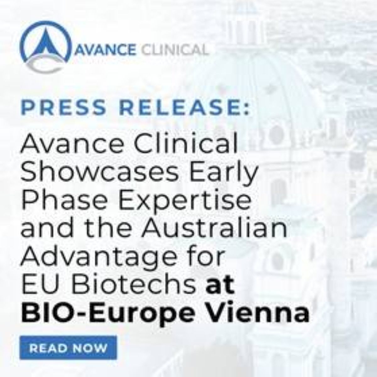 Avance Clinical Highlights Australian Advantage for EU Biotechs at BIO-Europe Vienna